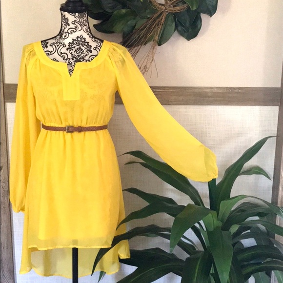Gianni Bini Dresses & Skirts - Gianni Bini Sunshine Yellow High/Low Dress